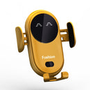 S11 Smart Infrared Sensor Car Wireless Charger, Colour: Yellow (With Suction Cup Bracket)