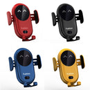 S11 Smart Infrared Sensor Car Wireless Charger, Colour: Blue (With Suction Cup Bracket)