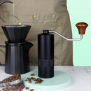 R03 Stainless Steel Hand Grinder Portable Coffee Grinder Manual Coffee Machine(Black)