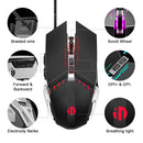 Inphic PW2 4000 DPI 6 Keys Home Office Luminous Macro Programming USB Computer Mechanical Game Wired Mouse(Jedi Password)