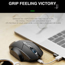 Inphic PM6 6 Keys 1000/1200/1600 DPI Home Gaming Wireless Mechanical Mouse, Colour: Gray Wireless Charging Silent Version