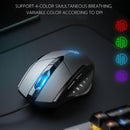 Inphic PW1 Game Mute Macro Definition Illuminated Wired Mouse, Cable Length: 1.5m(Black Business Version)
