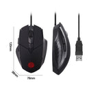 Inphic PW1 Game Mute Macro Definition Illuminated Wired Mouse, Cable Length: 1.5m(Black Business Version)