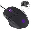 Inphic PW1 Game Mute Macro Definition Illuminated Wired Mouse, Cable Length: 1.5m(Black Business Version)