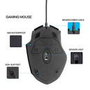 Inphic PW1 Game Mute Macro Definition Illuminated Wired Mouse, Cable Length: 1.5m(Black Business Version)