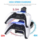 2 PCS Gamepad Bracket Two-Seater Charger For PS5
