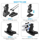 2 PCS Gamepad Bracket Two-Seater Charger For PS5