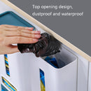 2 PCS Garbage Bag Storage Box Wall-Mounted Extraction Plastic Bag Storage Box Portable Kitchen Storage Box(Pink)
