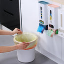 2 PCS Garbage Bag Storage Box Wall-Mounted Extraction Plastic Bag Storage Box Portable Kitchen Storage Box(Pink)