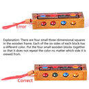 2 Sets Adult Wooden Educational Toy Cube Block Color Matching Chess