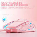 Inphic PW5P 4800 DPI 7 Keys Home Computer USB Gaming Luminous Wired Mouse, Cable Length: 1.5m(Pink)
