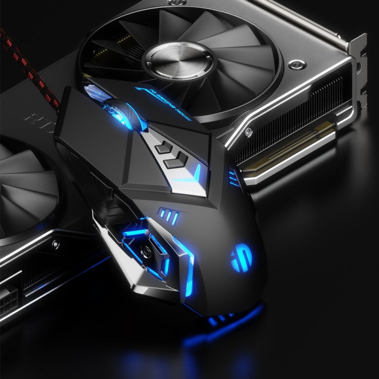 Inphic PW5P 4800 DPI 7 Keys Home Computer USB Gaming Luminous Wired Mouse, Cable Length: 1.5m(Pink)