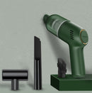 SHANEN 120W 8000Pa Car Vacuum Cleaner Car Wireless Charging High-Power Powerful Mini Handheld Vacuum Cleaner Green