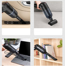 SHANEN 120W 8000Pa Car Vacuum Cleaner Car Wireless Charging High-Power Powerful Mini Handheld Vacuum Cleaner White