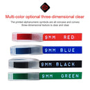 2 PCS CIDY 9mm 3D Embossed Manual Label Tape, Suitable Label Machine DYMO1610 / Motex1540 Sticker Printer(Blue 3D-525)