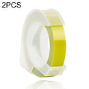 2 PCS CIDY 9mm 3D Embossed Manual Label Tape, Suitable Label Machine DYMO1610 / Motex1540 Sticker Printer(Olive Green 3D-OG25)