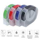 2 PCS CIDY 9mm 3D Embossed Manual Label Tape, Suitable Label Machine DYMO1610 / Motex1540 Sticker Printer(Olive Green 3D-OG25)