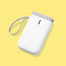 NIIMBOT D11 Thermal Label Printer Bluetooth Handheld Portable Sticker Mobile Phone Printer, Model: D11+3 Rolls White Label