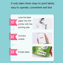 NIIMBOT D11 Thermal Label Printer Bluetooth Handheld Portable Sticker Mobile Phone Printer, Model: D11+3 Rolls White Label