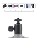 BH-908 Mini Desktop Aluminum Alloy Tripod Mini Ball Head 360 Degree Pan 90 Degree Tilt Tripod