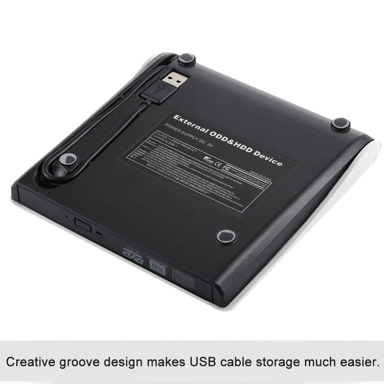 Brushed Texture USB 3.0 POP-UP Mobile External DVD-Rw DVD / CD Rewritable Drive External ODD & HDD Device