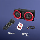 SDRD SD-307 2 in 1 Family KTV Portable Wireless Live Dual Microphone + Bluetooth Speaker(Black)