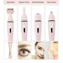 Multifunctional 4 in 1 Electric Ladies Nose Hair Eyebrows Hair Remover(Pink)