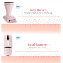 Multifunctional 4 in 1 Electric Ladies Nose Hair Eyebrows Hair Remover(Pink)