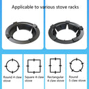 Household Gas Stove Windshield Cast Iron Gas Stove Bracket Flame Gathering Cover Energy-Saving Cover, Specification: 4 Claws Without Stand