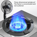 Household Gas Stove Windshield Cast Iron Gas Stove Bracket Flame Gathering Cover Energy-Saving Cover, Specification: 5 Claws Without Stand