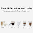 Stainless Steel Milk Froth Machine Electric Hot And Cold Automatic Egg Beater Stirring Coffee Milk Froth Machine EU Plug