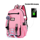 Sports and Leisure USB Charging Anti-Theft Backpack(green)