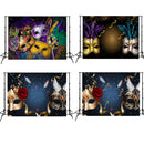 2.1m x 1.5m Masquerade Mask Party Scene Layout Photo Photography Background Cloth(W030)