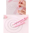 AIHAO 2 PCS Compass/Mechanical Pencil/Eraser/Pen Core/Ruler/Protractor Stationery Set Random Colour Delivery