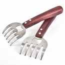 2 PCS Bear Claw Meat Divider Barbecue Tool Multifunctional Meat Shredder(Red)