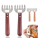 2 PCS Bear Claw Meat Divider Barbecue Tool Multifunctional Meat Shredder(Red)