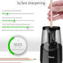 Tihoo Electric Pencil Sharpener USB Charging Student Automatic Pencil Sharpener ï¼ŒEnglish Version(Black)
