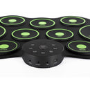 Portable Hand-Rolled Drum Set Music Early Education Simulation Jazz Drum Practice Drum(White)