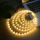 USB Power SMD 3528 Epoxy LED Strip Light Christmas Desk Decor Lamp for TV Background Lighting, Length:3m(White Light)