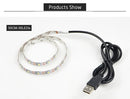 USB Power SMD 3528 Epoxy LED Strip Light Christmas Desk Decor Lamp for TV Background Lighting, Length:3m(White Light)