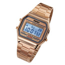 SKMEI 1123 Men Business Lightweight Watch Waterproof Steel Band Electronic Watch