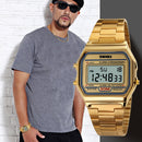 SKMEI 1123 Men Business Lightweight Watch Waterproof Steel Band Electronic Watch