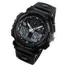 SKMEI 1270 Men Waterproof Dual Display Digital Watch Outdoor Sports Watch(Gray)