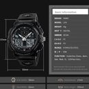 SKMEI 1270 Men Waterproof Dual Display Digital Watch Outdoor Sports Watch(Golden)