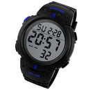 SKMEI 1068 Men Waterproof Outdoor Sports Digital Watch Student Fashion Watch(Blue)