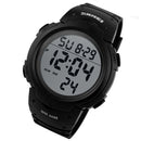 SKMEI 1068 Men Waterproof Outdoor Sports Digital Watch Student Fashion Watch(Black)