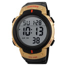 SKMEI 1068 Men Waterproof Outdoor Sports Digital Watch Student Fashion Watch(Golden)