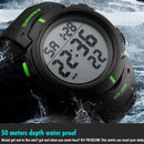 SKMEI 1068 Men Waterproof Outdoor Sports Digital Watch Student Fashion Watch(Blue)