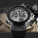 SKMEI 1068 Men Waterproof Outdoor Sports Digital Watch Student Fashion Watch(Titanium)