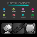 SKMEI 1452 Outdoor Sports Electronic Watch Multifunctional Waterproof Watch(Black)
